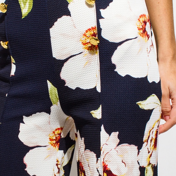 ~GOLDEN BUTTON HIGH WAISTED BOHO WIDE LEG PANTS~ - Picture 6 of 6